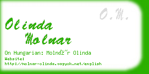 olinda molnar business card